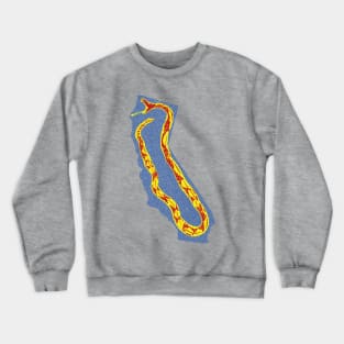 Vintage California Gadsden Snake Crewneck Sweatshirt